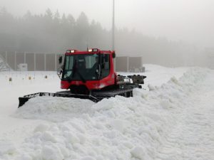 Příprava tratí v prostoru střelnice ve Vysočina Areně